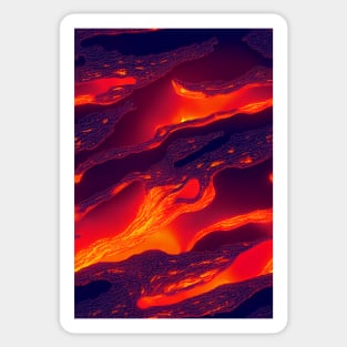 Hottest pattern design ever! Fire and lava #4 Sticker